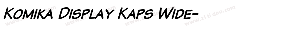 Komika Display Kaps Wide字体转换